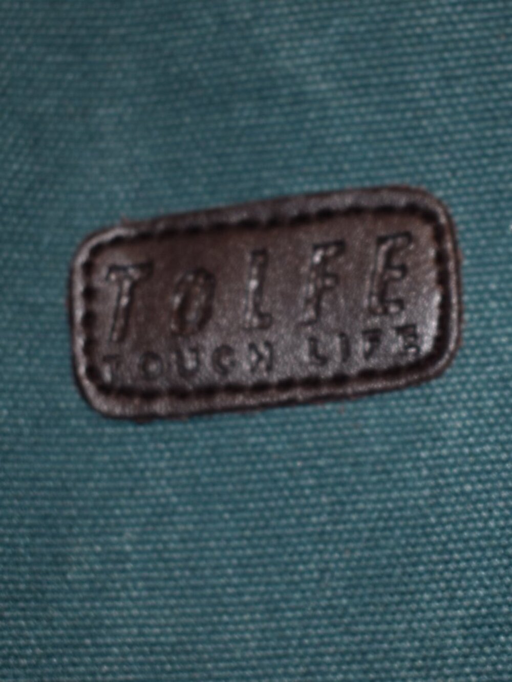 TOLFE Tough Life Teal Heavyweight Canvas Tote Messenger Bag - Picture 6 of 11